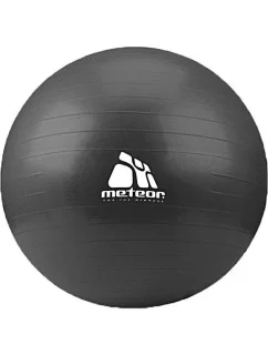 Gymnastický míč Meteor 75 cm s pumpičkou černý 31134