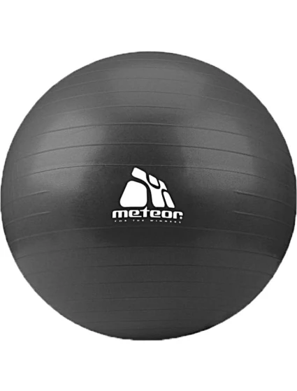 Gymnastický míč Meteor 75 cm s pumpičkou černý 31134