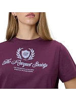 Dámské tričko 4F F2738 vínové 4FWSS26TTSHF2738 60S