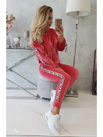 Velurová souprava Love raspberry Velurová souprava Love raspberry