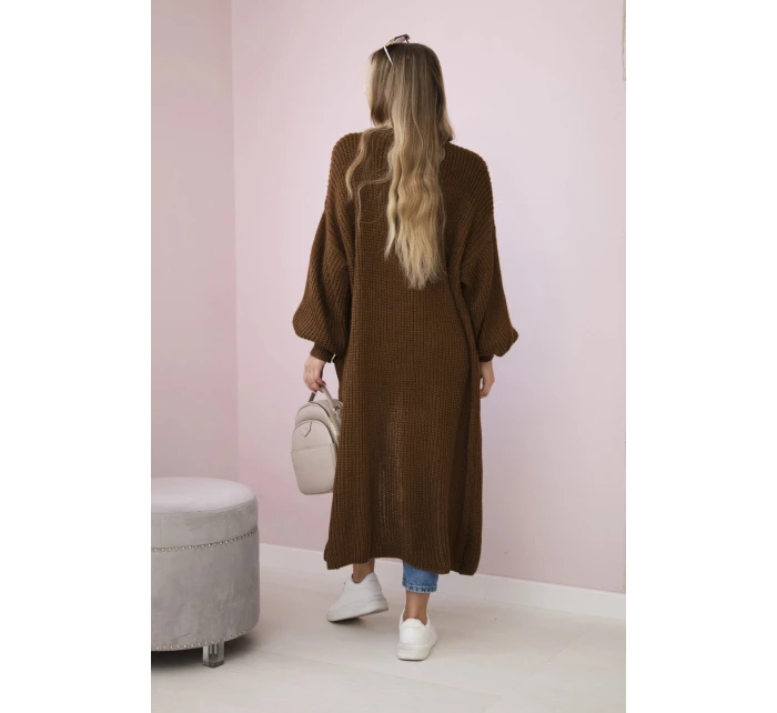 Svetr dlouhý kardigan model 21308329 - K-Fashion Svetr dlouhý kardigan model 21308329 - K-Fashion