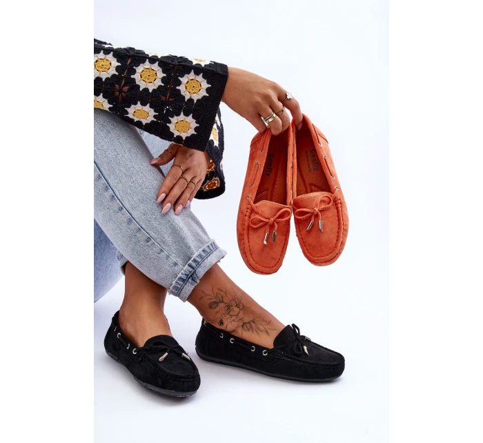 Dámské semišové mokasíny černé model 21625493 - Boto