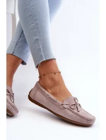 Dámské semišové mokasíny fialové model 21659313 - Boto Dámské semišové mokasíny fialové model 21659313 - Boto