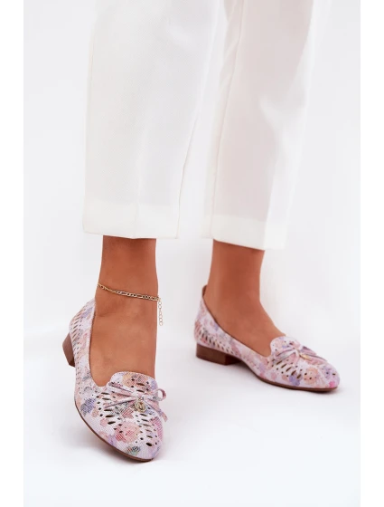 Baletky S Mašlí V Eko Semišové Multikolor model 21686790 - Boto Baletky S Mašlí V Eko Semišové Multikolor model 21686790 - Boto