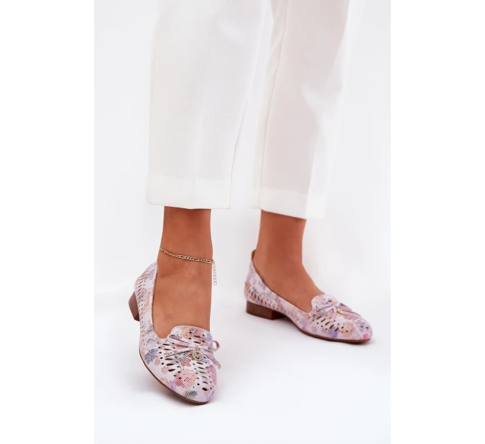 Baletky S Mašlí V Eko Semišové Multikolor model 21686790 - Boto Baletky S Mašlí V Eko Semišové Multikolor model 21686790 - Boto