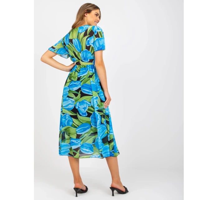 Šaty DHJ SK 15967.54P černá a modrá