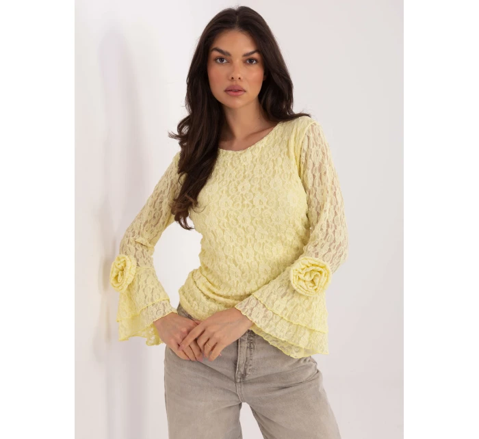 Bluzka IT BZ model 21836765 jasny żółty - FPrice Bluzka IT BZ model 21836765 jasny żółty - FPrice