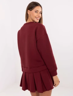 Sukienka MI SK model 21441292 bordowy - FPrice