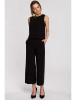 S257 Halenka bez rukávů - černá