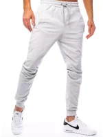 Pánské šedé teplákové kalhoty model 21963203 - Dstreet