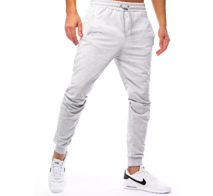 Pánské šedé teplákové kalhoty model 21963203 - Dstreet