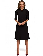 S231 Límeček s páskem s přezkou - černý