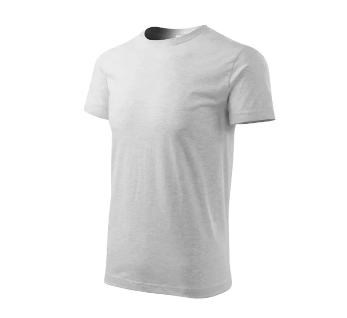 Heavy New tričko unisex světle šedý melír Heavy New tričko unisex světle šedý melír