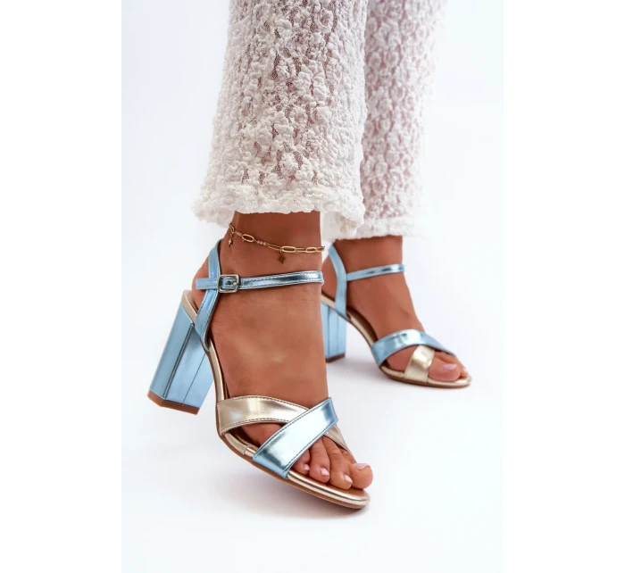 Sandály na podpatku model 198681 Step in style Sandály na podpatku model 198681 Step in style