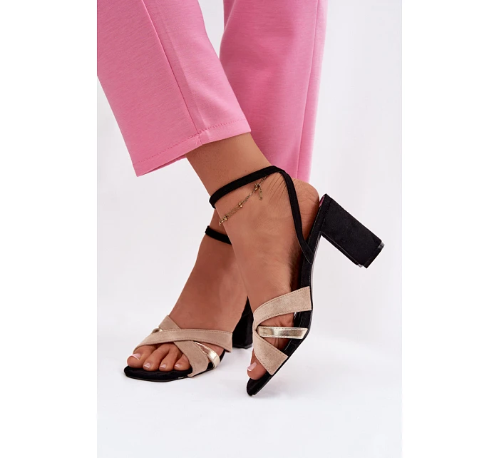 Sandály na podpatku model 226334 Step in style Sandály na podpatku model 226334 Step in style