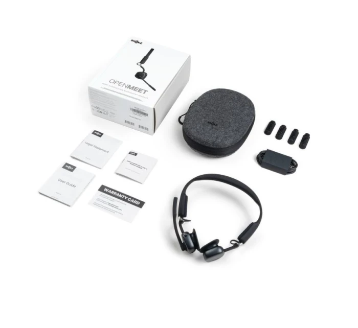 Bezdrátová sluchátka do uší Shokz OpenMeet, černá