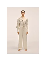 Dámské kalhoty CASALL Peachy Straight Leg Jogger, bílá barva