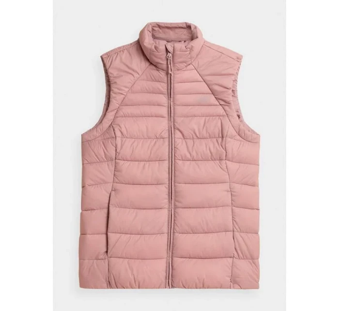 Dámská vesta H4Z21-KUDP001 Růžová - 4F