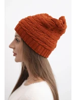 Čepice s rolováním Magda K293 camel