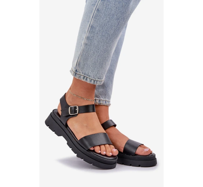 Dámské Sandály Na Platformě Černé model 21684389 - Boto Dámské Sandály Na Platformě Černé model 21684389 - Boto