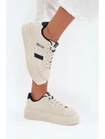 Dámské Tenisky Na Platformě Big Star SS274347 Světle Béžové Dámské Tenisky Na Platformě Big Star SS274347 Světle Béžové