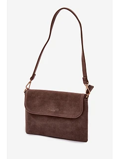 Malá Kabelka z Eko semiše Tmavě béžová model 22111528 - Flora&Co