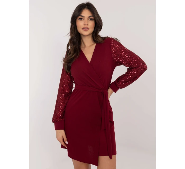 Šaty MI SK model 20619226 bordó - FPrice