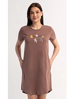 Dámské domácí šaty s krátkým rukávem model 22405619 - Vienetta Dámské domácí šaty s krátkým rukávem model 22405619 - Vienetta