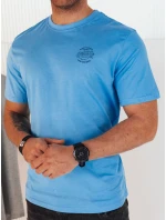 Pánské světle modré tričko s potiskem FashionStreet RX5417