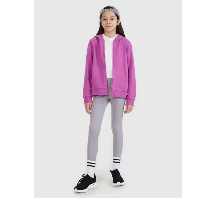 Dívčí mikina s kapucí model 21435827 - 4F Dívčí mikina s kapucí model 21435827 - 4F