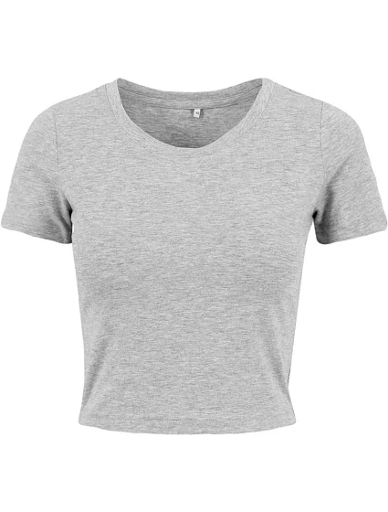 Build your Brand BY 042 Těžký dámský crop top 56.0042 heather grey Build your Brand BY 042 Těžký dámský crop top 56.0042 heather grey