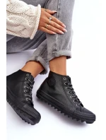 Dámské Tenisky Big Star Vysoké Zateplené Černé EE274110 Dámské Tenisky Big Star Vysoké Zateplené Černé EE274110