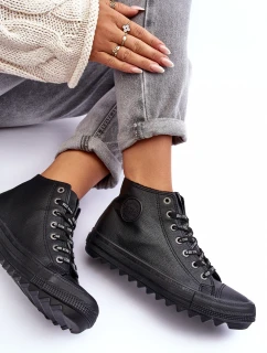 Dámské Tenisky Big Star Vysoké Zateplené Černé EE274110