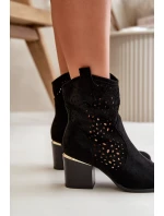 kotníčkové boty na podpatku z se na zip černé model 21667313 - Boto kotníčkové boty na podpatku z se na zip černé model 21667313 - Boto
