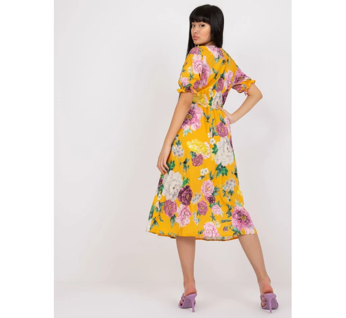 Šaty LK SK 507564.36P tmavě žlutá