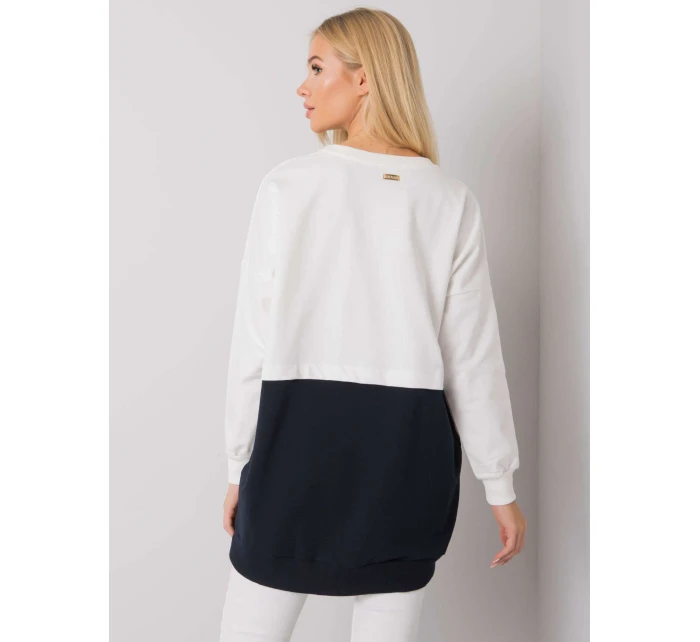 Halenka RV BL 7197.89P tmavě modrá a bílá