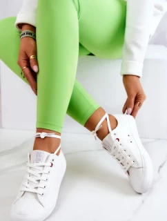 Low Leather Trainers Big Star JJ274007 White