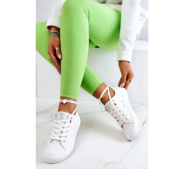 Low Leather Trainers Big Star JJ274007 White Low Leather Trainers Big Star JJ274007 White