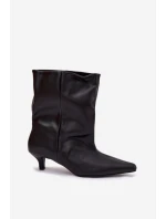 Boty na podpatku model 221935 Step in style Boty na podpatku model 221935 Step in style