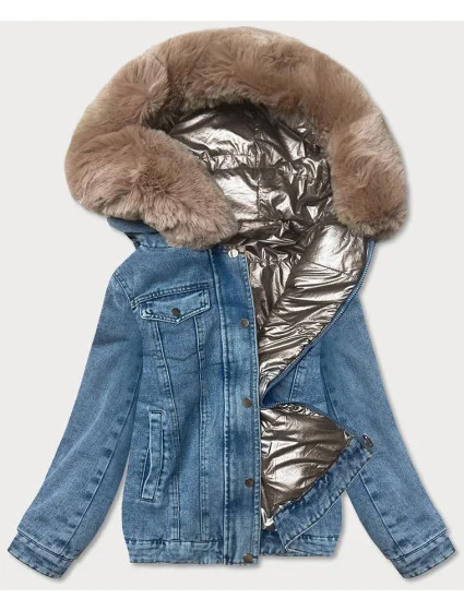 Světle oboustranná džínová bunda pro přechodné období model 16279951 - S'WEST Světle oboustranná džínová bunda pro přechodné období model 16279951 - S'WEST