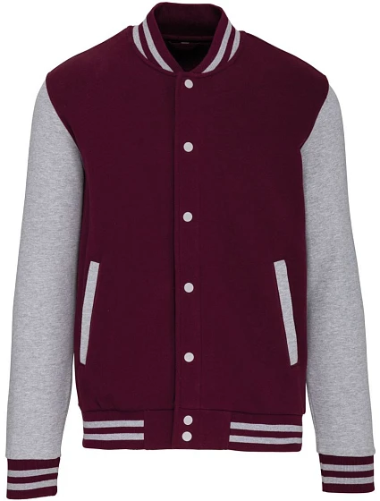 Kariban K 497 Unisex college bunda "Teddy" 20.K497 wine/oxford grey Kariban K 497 Unisex college bunda "Teddy" 20.K497 wine/oxford grey