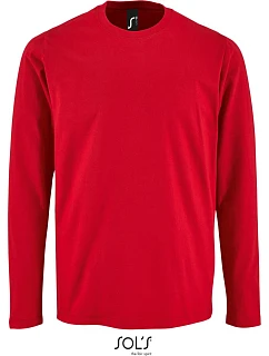 SOL'S Imperial LSL Men Pánské tričko s dlouhým rukávem 25.2074 red
