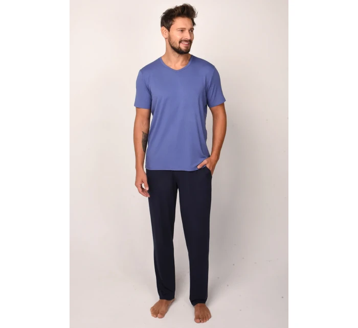 Italská móda Dallas c.r. dlouhá barva:modrá/šedá Italská móda Dallas c.r. dlouhá barva:modrá/šedá