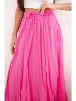 Dámská maxi bavlněná sukně s gumičkou v pase camelová Dámská maxi bavlněná sukně s gumičkou v pase camelová