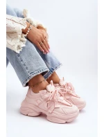 Dámské tenisky na masivní podrážce růžové model 21648323 - Boto Dámské tenisky na masivní podrážce růžové model 21648323 - Boto