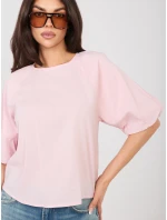 Halenka D74515M11340A světle růžová Halenka D74515M11340A světle růžová