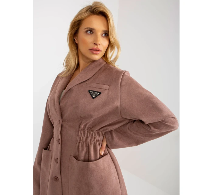 Dámský kabát LK PL  tmavě růžová  model 18171267 - FPrice