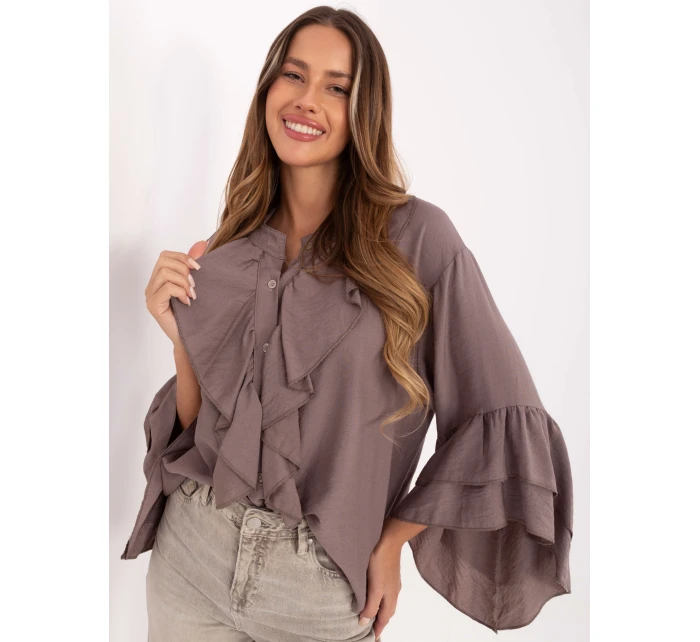 Koszula MI KS model 21717688 ciemny bezowy - FPrice