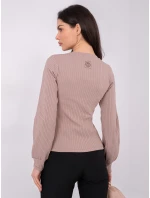 Bluzka RV BZ model 21819015 ciemny bezowy - FPrice