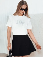 Dámské bavlněné tričko JOY ecru FashionStreet RY2524